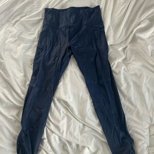 Women's Navy High-Waisted Leggings